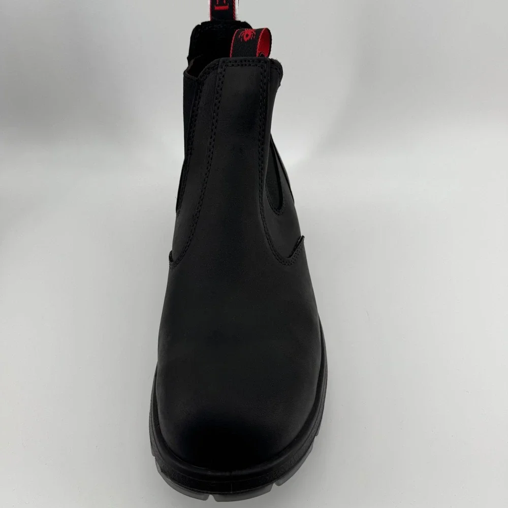 Redback USBBK Bobcat Black Leather Steel Toe Chelsea Work Boots Mens 15 US 14 AU